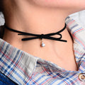 Bowknot Beads Short Choker Necklace - Oh Yours Fashion - 3
