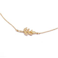 Metal Leaves Short Clavicle Necklace - Oh Yours Fashion - 3