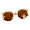 Unisex Retro Designer Super Round Circle Cat Eye Semi-Rimless Sunglasses - Oh Yours Fashion - 3