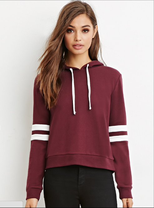 Scoop Hooded Pullover Solid Color Loose Hoodie - Oh Yours Fashion - 1
