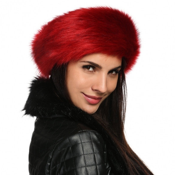 Zeogoo Women Fashion Winter Faux Fur Russian Cossack Style Headband Ski Hat Ear Warmer - Oh Yours Fashion - 1