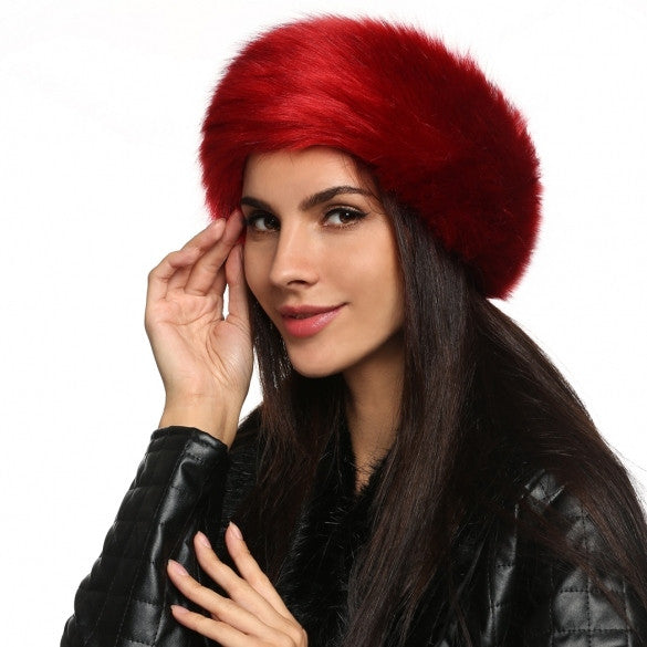 Zeogoo Women Fashion Winter Faux Fur Russian Cossack Style Headband Ski Hat Ear Warmer - Oh Yours Fashion - 5