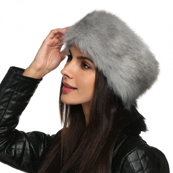 Zeogoo Women Fashion Winter Faux Fur Russian Cossack Style Headband Ski Hat Ear Warmer - Oh Yours Fashion - 7