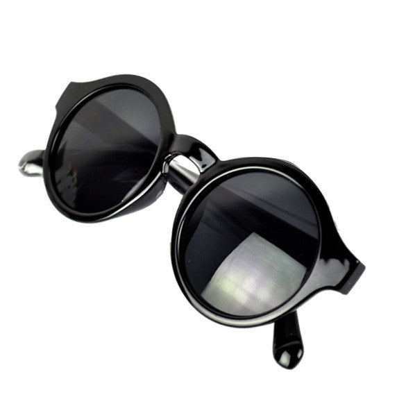 Fashion Unisex Retro Round Plastic Frame Sunglasses - Oh Yours Fashion - 1