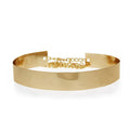 Golden Wide Plate Mirror Waistband Metal Waist Belt - O Yours Fashion - 1