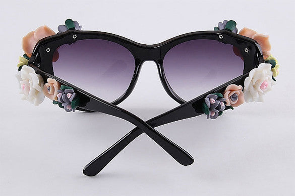2016 Vintage Shades Women Designer Rose Flowers Sunglasses - OhYoursFashion - 10