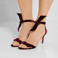 Simple Strap Plain Open Toe High Heel Sandals