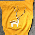 Sequin Bead Reindeer Christmas Sweater