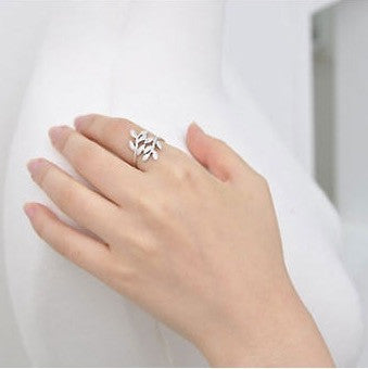 Olive branch leaf ring - Oh Yours Fashion - 4