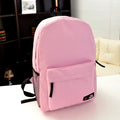 Pure Color Korean Style Flexo Backpack - Oh Yours Fashion - 15