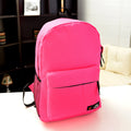 Pure Color Korean Style Flexo Backpack - Oh Yours Fashion - 13