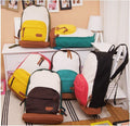 Leisure Cute Contrast Color Canvas Backpack - Oh Yours Fashion - 9