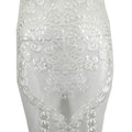 White Lace Sleeveless Bridesmaid Dress