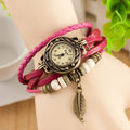 Retro Style Leaf Pendant Multilayer Watch - Oh Yours Fashion - 9