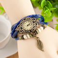 Retro Style Leaf Pendant Multilayer Watch - Oh Yours Fashion - 4
