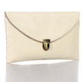 New Fashion Women's Golden Chain Envelope Purse Clutch Synthetic Leather Handbag Shoulder Bag Dinner Party - Oh Yours Fashion - 13