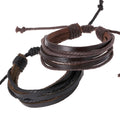 Multilayer Braided Leather Bracelet - Oh Yours Fashion - 2
