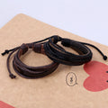 Multilayer Braided Leather Bracelet - Oh Yours Fashion - 3