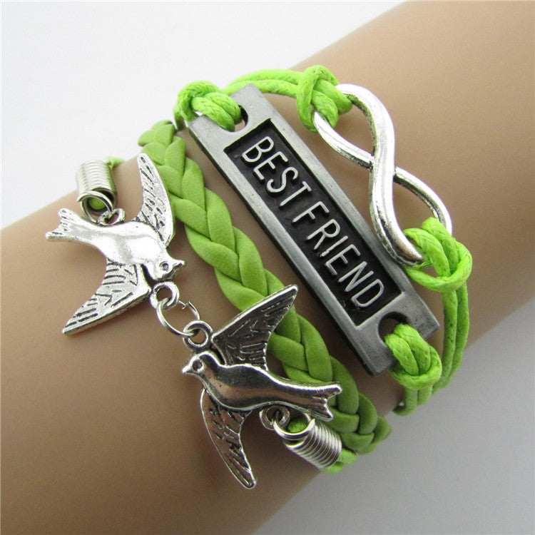 Best Friend Eight Handmade Leather Christmas Bracelet - Oh Yours Fashion - 1