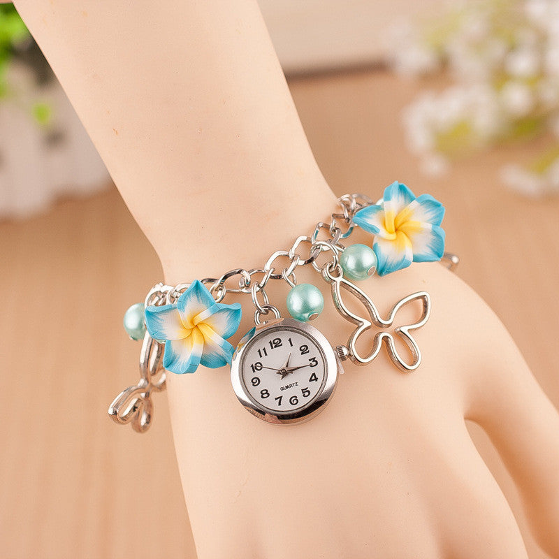Flower Pearl Butterfly Watch - Oh Yours Fashion - 6