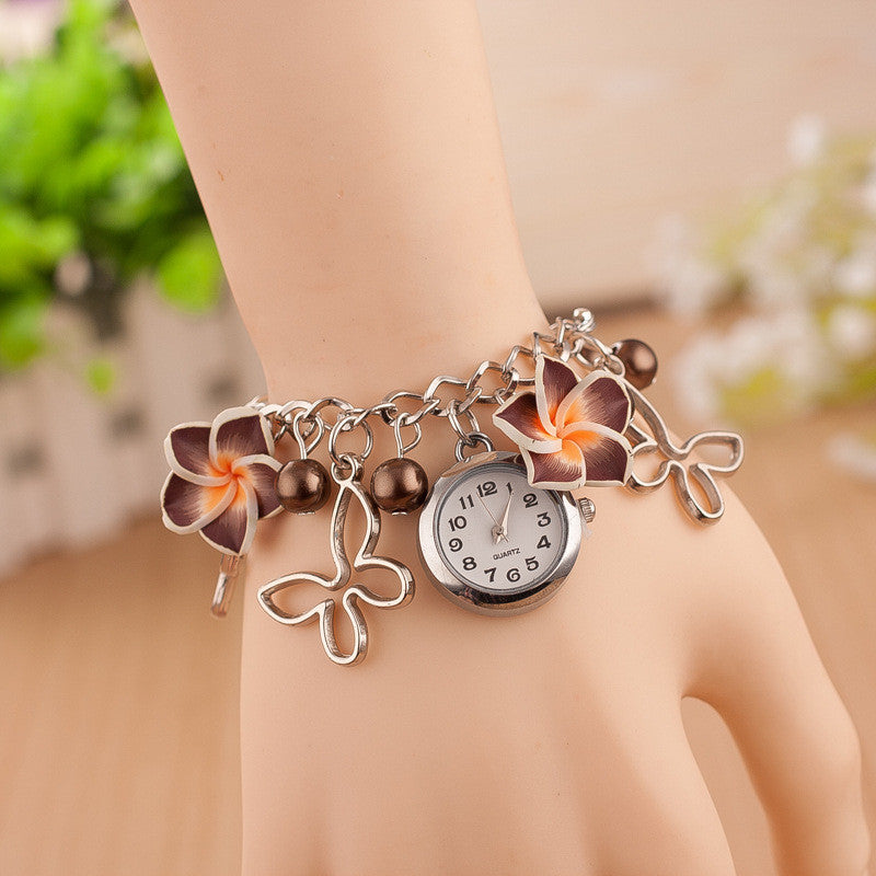 Flower Pearl Butterfly Watch - Oh Yours Fashion - 8
