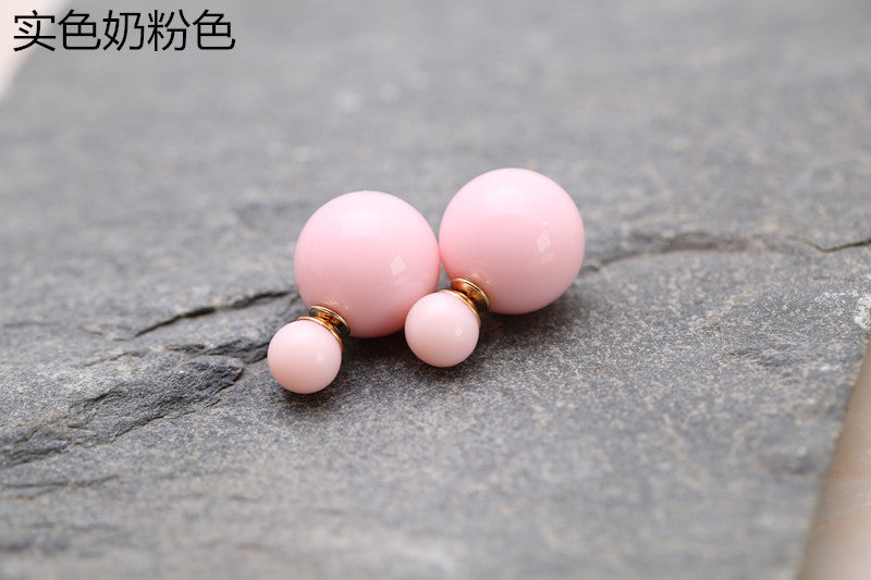 Candy Color Big Little Pearl Earring - Oh Yours Fashion - 22