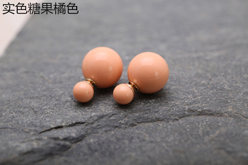 Candy Color Big Little Pearl Earring - Oh Yours Fashion - 8