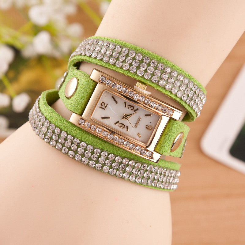 Square Dial Crystal Fashion Watch - Oh Yours Fashion - 1