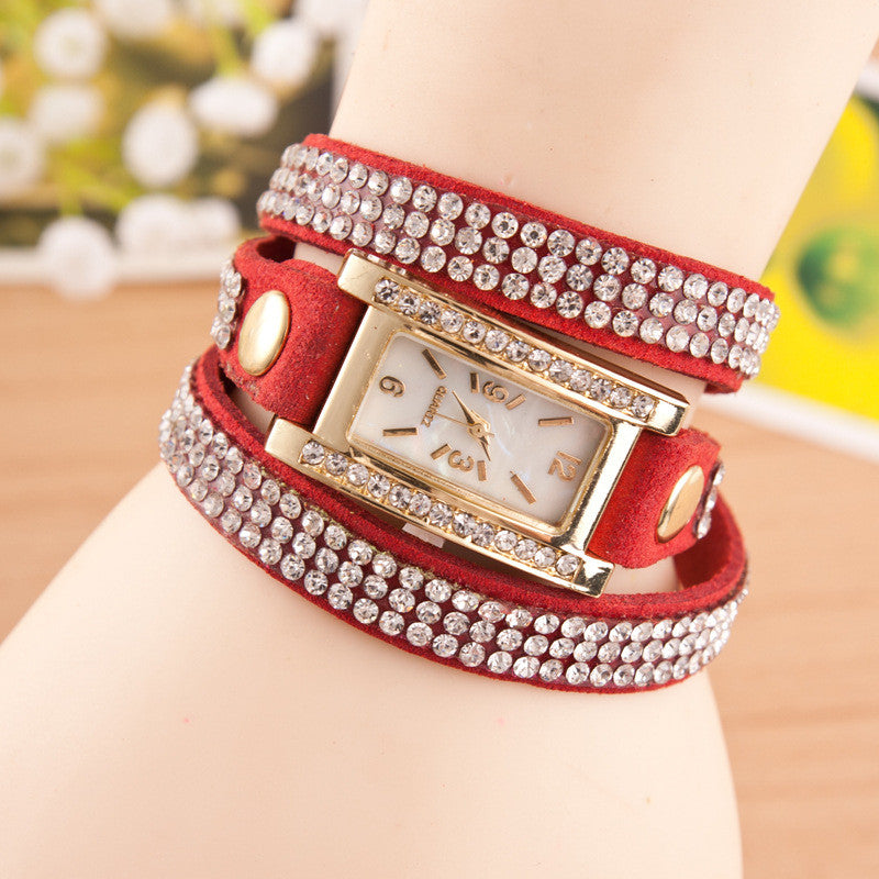 Square Dial Crystal Fashion Watch - Oh Yours Fashion - 4