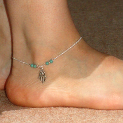 Bead Hand Tassel Anklet - Oh Yours Fashion - 2