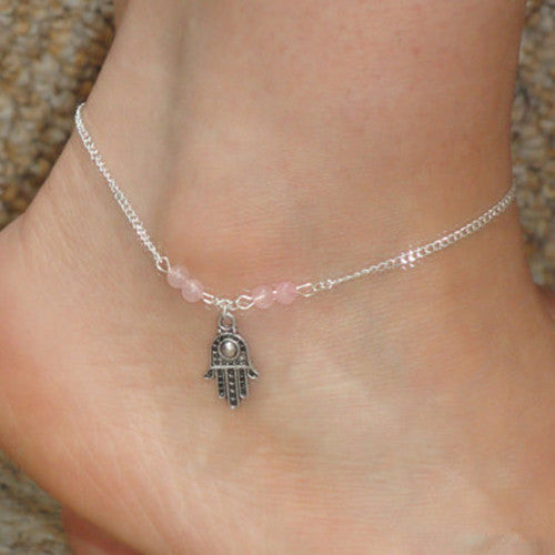 Bead Hand Tassel Anklet - Oh Yours Fashion - 3