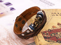 Beaded Flower Woven Leather Bracelet - Oh Yours Fashion - 3