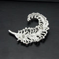 Elegant Feather Diamond Crystal Brooch - Oh Yours Fashion - 3