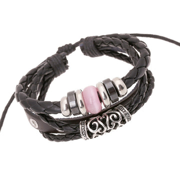 Personality Beaded Multilayer Leather Bracelet - Oh Yours Fashion - 1
