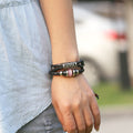 Personality Beaded Multilayer Leather Bracelet - Oh Yours Fashion - 3