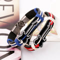 Alloy Guitar Leather Woven Bracelet - Oh Yours Fashion - 3