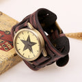Punk Style Star Dial Leather Woven Watch - Oh Yours Fashion - 4