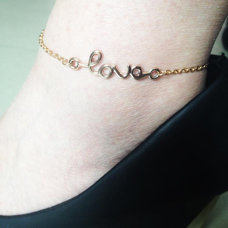 Simple 8 Love Anklet - Oh Yours Fashion - 1