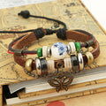 Sweet Butterfly Beaded Leather Bracelet - Oh Yours Fashion - 2