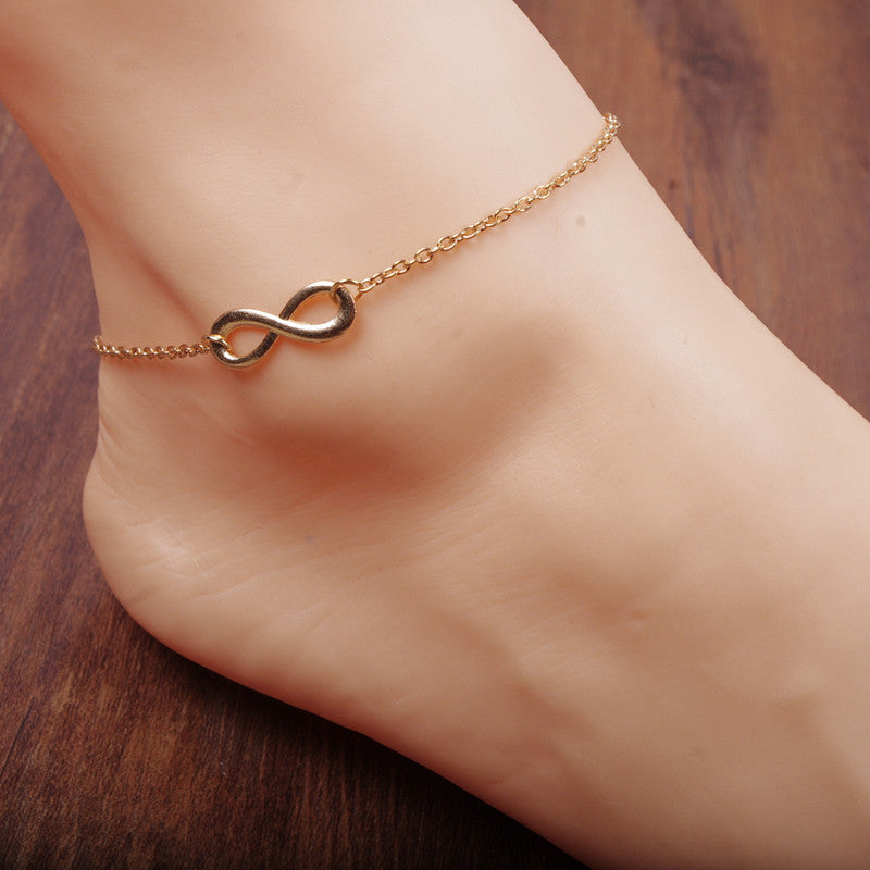 Simple Fashion Luky Number 8 Anklet - Oh Yours Fashion - 1
