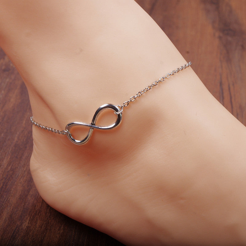 Simple Fashion Luky Number 8 Anklet - Oh Yours Fashion - 3
