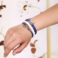 Anchor Rudder Wax Rope Bracelet - Oh Yours Fashion - 3