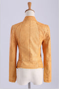 Zipper Pockets Lapel Crop Slim Jacket - Oh Yours Fashion - 7