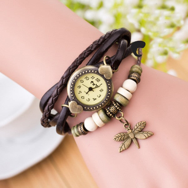 Dragonfly Decorate Multilayer Watch - Oh Yours Fashion - 2