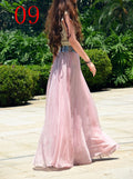 Bohemian Flared Pleated Pure Color Slim Floor Maxi Skirt - Oh Yours Fashion - 5