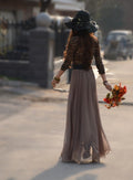 Bohemian Flared Pleated Pure Color Slim Floor Maxi Skirt - Oh Yours Fashion - 11