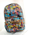 Graffiti Style Fashion Canvas School Backpack Bag - Oh Yours Fashion - 4