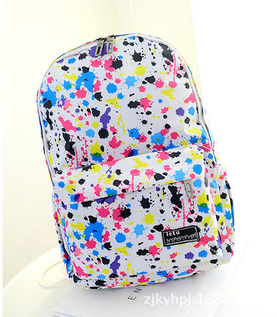 Graffiti Style Fashion Canvas School Backpack Bag - Oh Yours Fashion - 7
