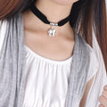 Black Lint Flannelette Style Pendant Necklace - Oh Yours Fashion - 7