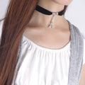 Black Lint Flannelette Style Pendant Necklace - Oh Yours Fashion - 12